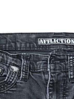 Affliction Gage Black Premium Distressed Jeans Men’s 31x31